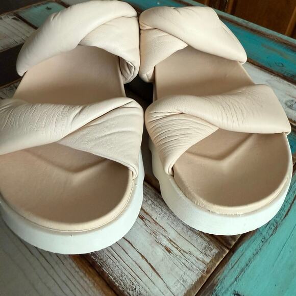 Sorel twist Viibe sandals puffy cushioned platform slip on sandal women's 9 - Picture 10 of 16